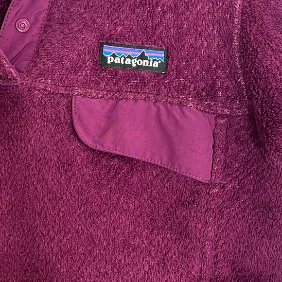 Patagonia Re-Tool Snap-T Fleece Pullover Women’s Small Purple Magenta Polartec - Picture 4 of 7